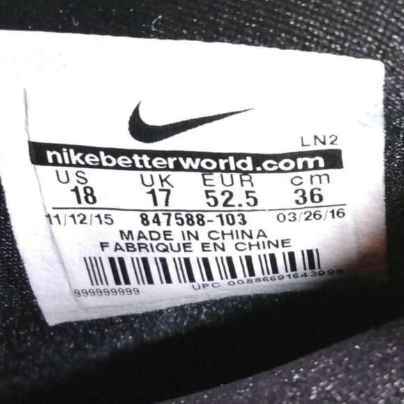 Nike Force Lunarbeast Cleats Men's Football Size 18 - Picture 8 of 8